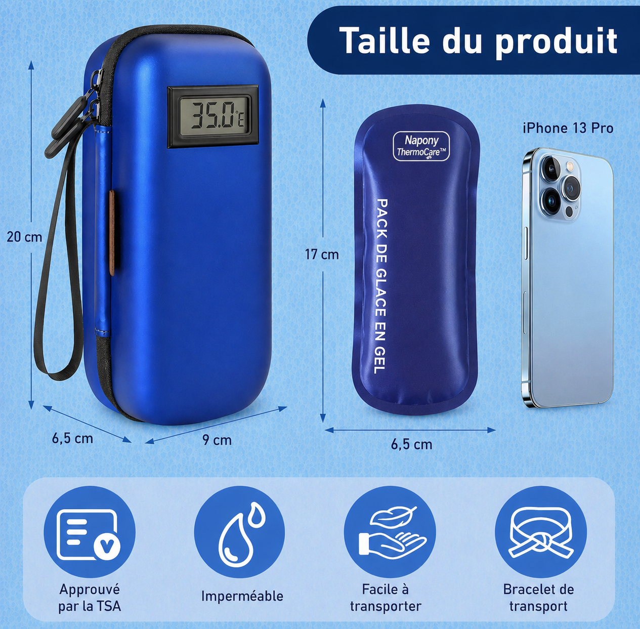 Pochette isotherme pour insuline | Napony ThermoCare™